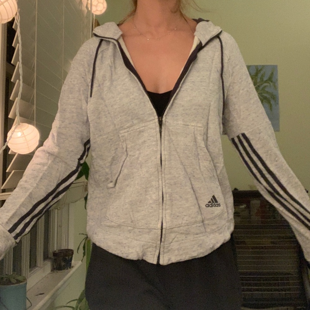 Zip-up adidas hoodie